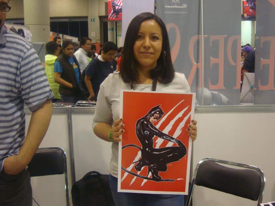 Ceci Quintero, pisando fuerte./By Dark Arikel en La Mole Comic. Con Internacional