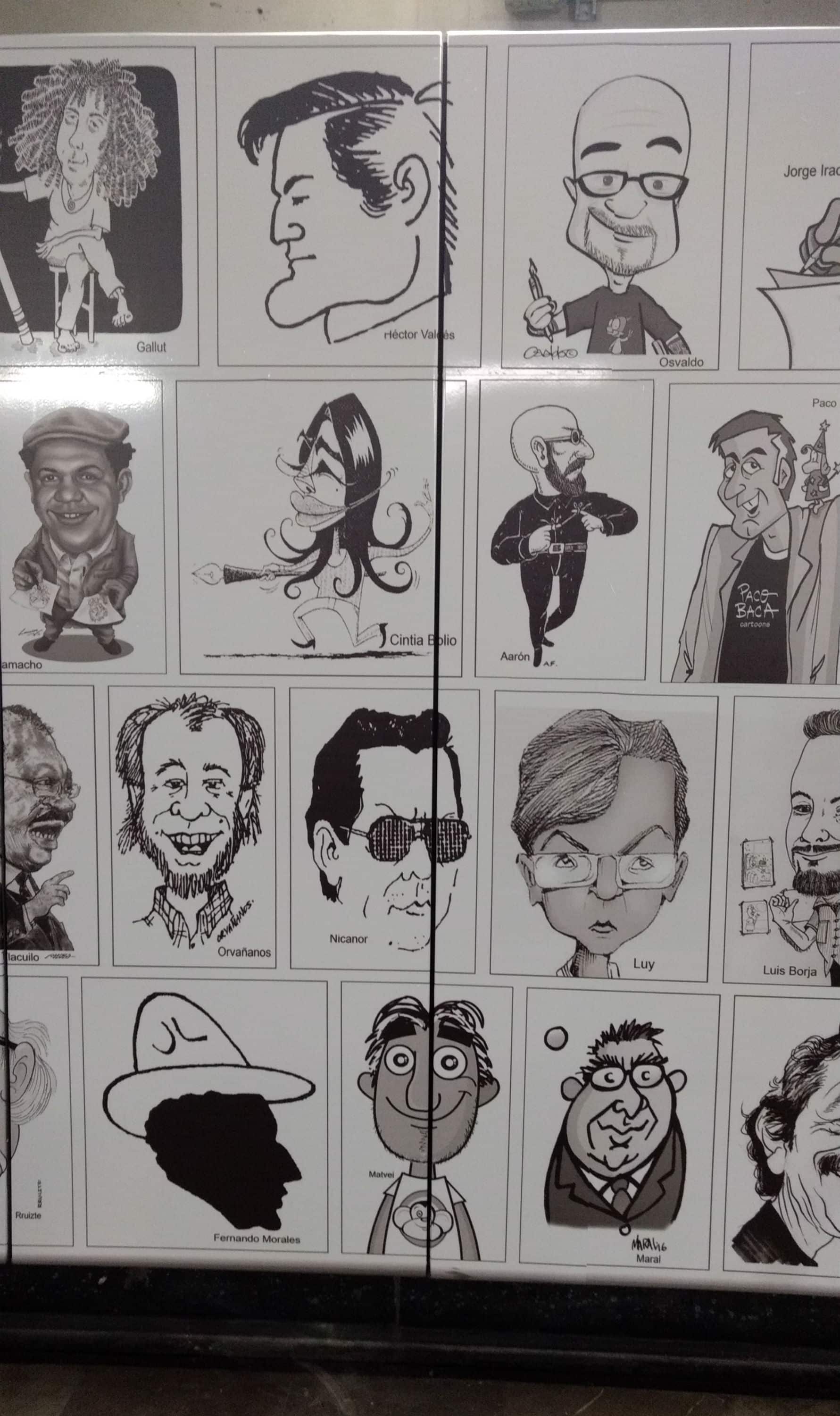 Caricaturistas Mexicanos invaden el metro Zapata - Artes9